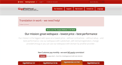 Desktop Screenshot of gigawebhost.com